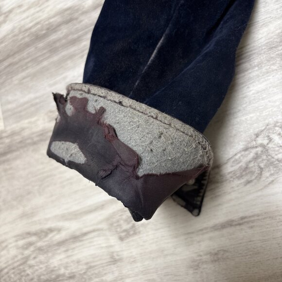 70s Vintage Studded Dagger Collar Blue Velvet Jacket Men’s L Rock Concert Stage - Picture 8 of 12